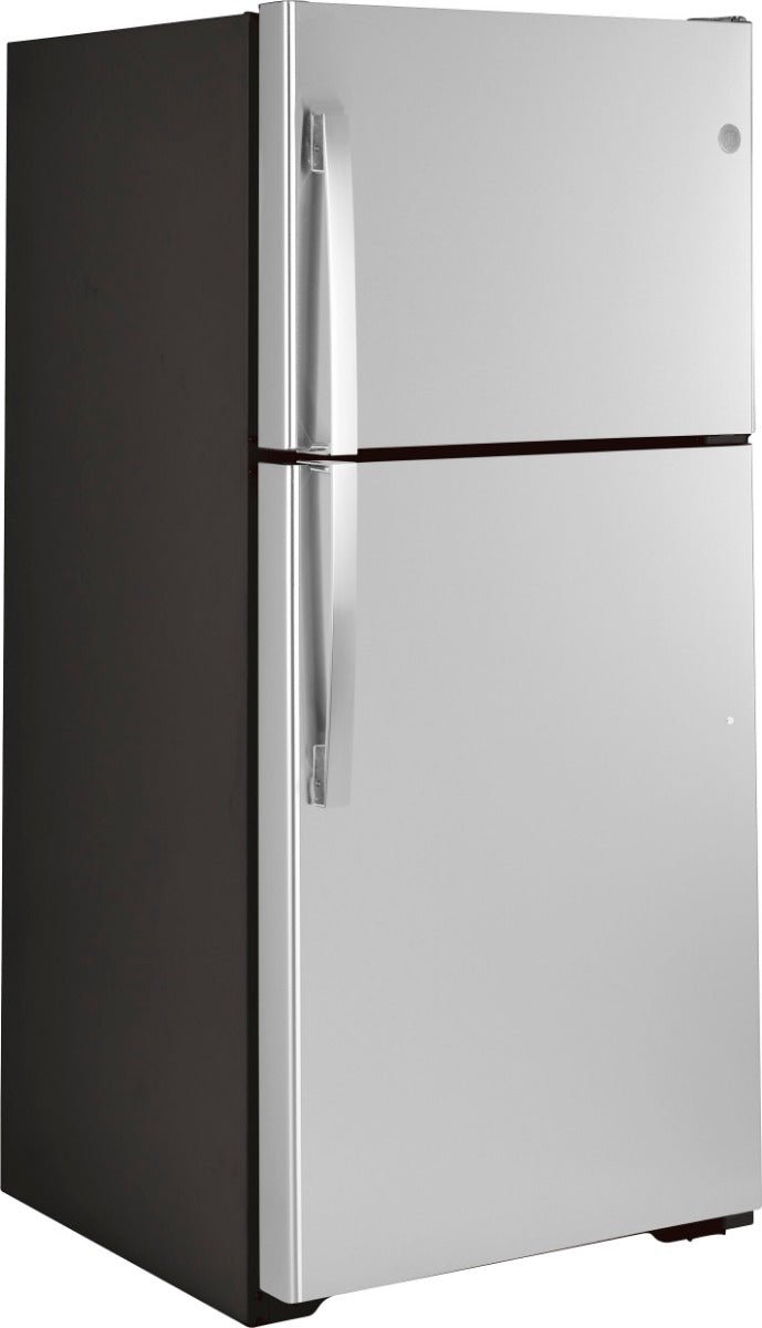 220 Volt GE GT22JB Stainless Steel 22 Cubic Feet Top Mount Refrigerator 220v 240 volts - 220 - Electronics