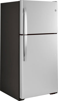 220 Volt GE GT22JB Stainless Steel 22 Cubic Feet Top Mount Refrigerator 220v 240 volts - 220 - Electronics