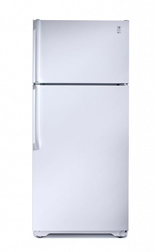 220 Volt GE GTE17GBCWW 17 Cu. Ft. Top Mount Refrigerator - 220v volt electronics