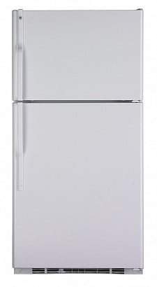 220 Volt GE GTE22IBTWW 22 Cu. Ft. Top Mount Refrigerator - 220v volt electronics