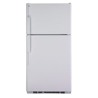 220 Volt GE GTE25DBTWW 25 Cu. Ft. Top Mount Refrigerator - 220v volt electronics