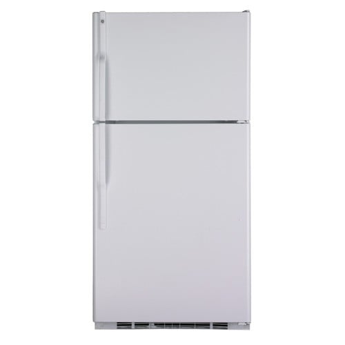 220 Volt GE GTE25DBTWW 25 Cu. Ft. Top Mount Refrigerator - 220v volt electronics