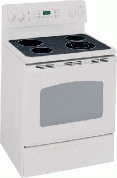 220 Volt GE JBP68DIM WW 30" Electric Range Ceramic Top White Color - 220v volt electronics