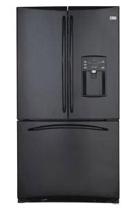 220 Volt GE PFSE5NJYD BB 220 Volt 90 cm French door Black Color Refrigerator - 220v volt electronics