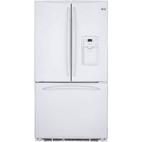 220 Volt GE PFSE5NJYD WW 220 Volt 90 cm French Door White Color Refrigerator - 220v volt electronics
