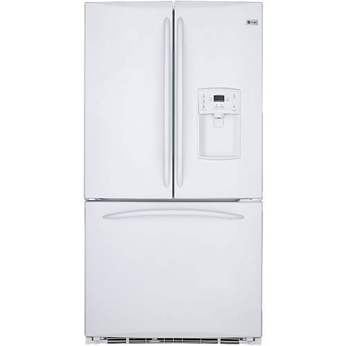 220 Volt GE PFSE5NJYD WW 220 Volt 90 cm French Door White Color Refrigerator - 220v volt electronics