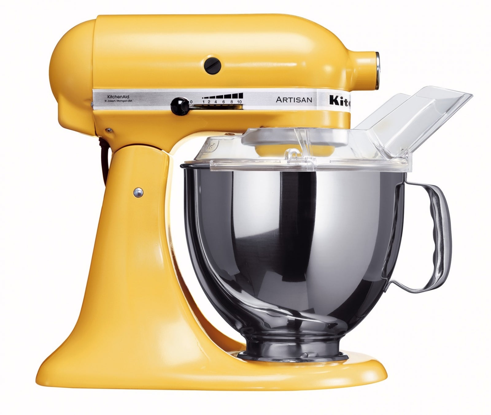 220 Volt KitchenAid 5KSM150PSEMY Artisan Stand Mixer - Majestic Yellow