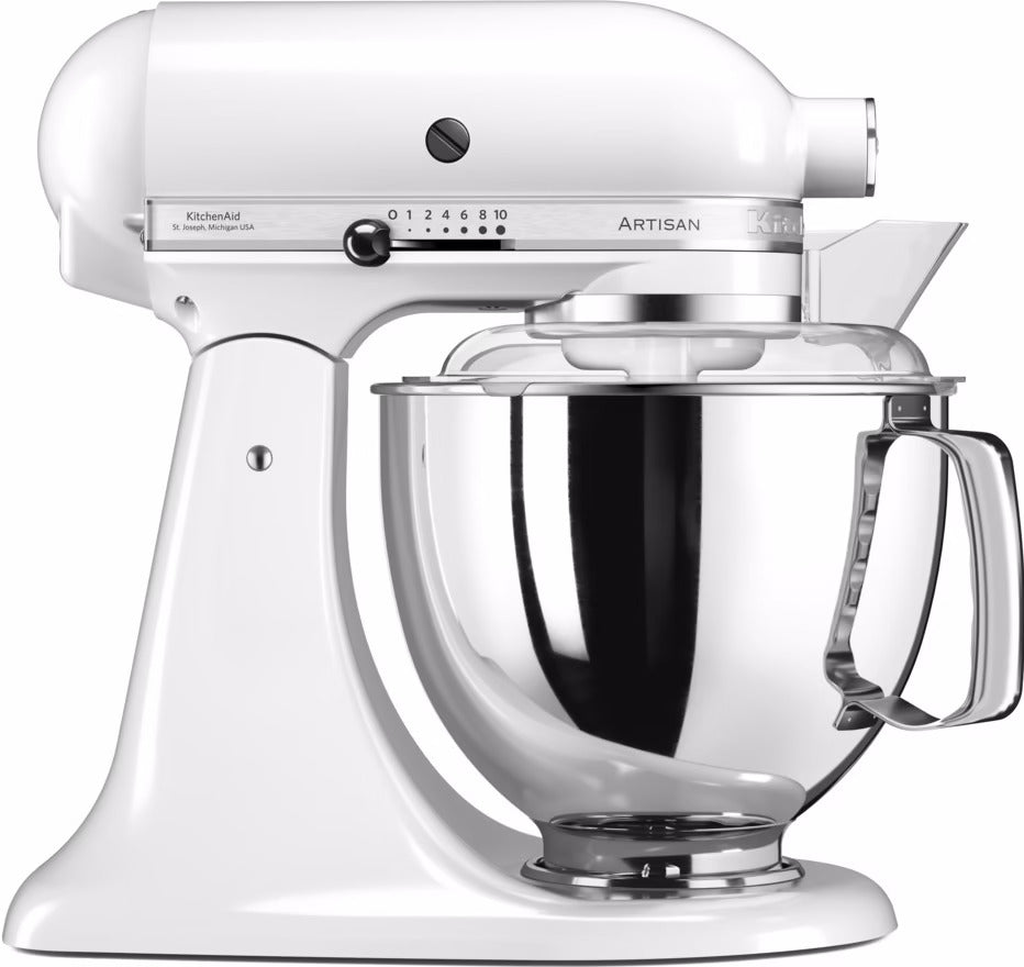 220 Volt KitchenAid 5KSM175PSEWH Artisan Stand Mixer - White - 220 - Electronics