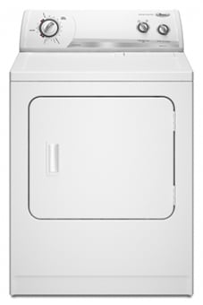 220 Volt Whirlpool WED5205S 29" Super Capacity White Color Dryer - 220v volt electronics