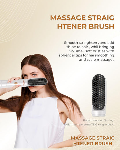 220v Hair dryer PRO-UKLIS 6 in 1 Hair Styler, Hair Dryer Brush & Airstyler with Automatic Hair Curler, Hair Straightener, Thermal Brush, Hot Airbrush complete styler kit model WK622W220v - 220v volt electronics