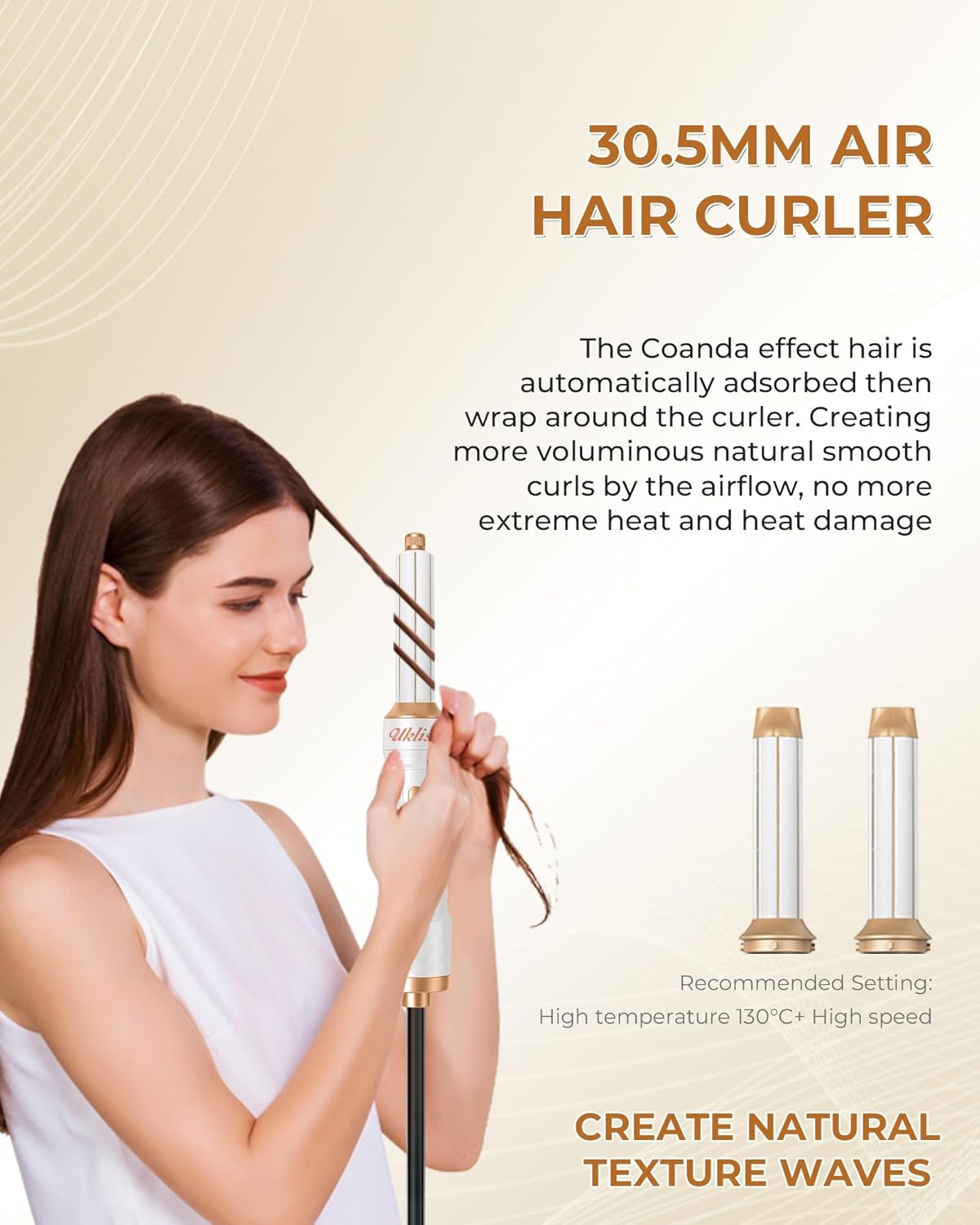220v Hair dryer PRO-UKLIS 6 in 1 Hair Styler, Hair Dryer Brush & Airstyler with Automatic Hair Curler, Hair Straightener, Thermal Brush, Hot Airbrush complete styler kit model WK622W220v - 220v volt electronics
