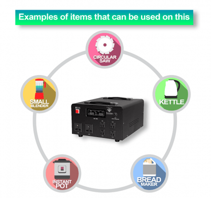 3500 Watt Diamond Series Voltage Transformer with Regulator - 220 - Electronics