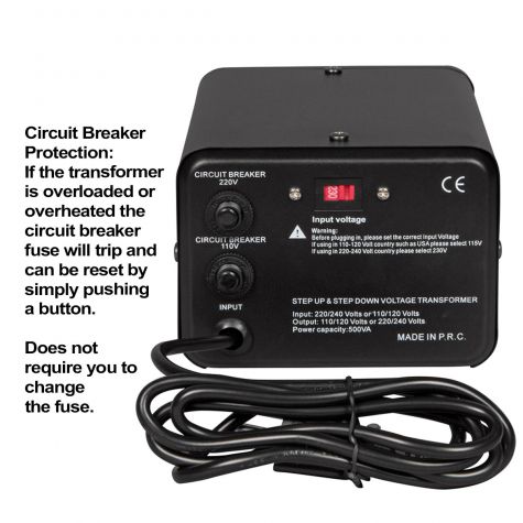 500 Watt Diamond Series Type 3 Voltage Converter - 220 - Electronics