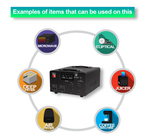 5000 Watt Diamond Series Voltage Transformer with Regulator - 220 - Electronics