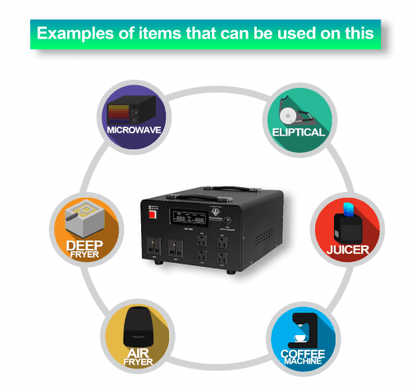 5000 Watt Diamond Series Voltage Transformer with Regulator - 220 - Electronics
