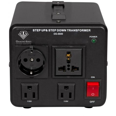 Diamond Series Step Up/Down Voltage Converter Transformer - 110V-240V, Heavy Duty With Circuit Breaker