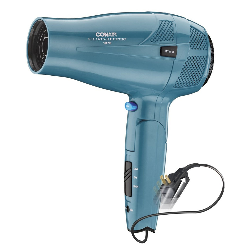 Conair 1875 Watt Cord Keeper 289 Hair Dryer 120 - 240 Volts