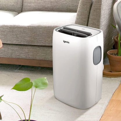 Igenix 220v Portable Air Conditioner 9,000 BTU 4 in 1 Cooling, Heating & Dehumidifier 220 volts 50 hz IGAC03009W220v