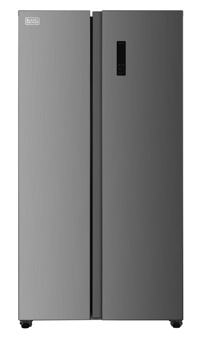 Black and Decker 18 cu ft 220v side by side refrigerator 220 volt fridge 2 door 50hz 60 hz mdoel BXRFSSS436A220v