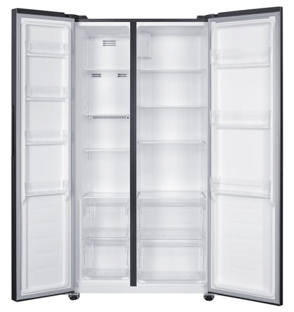 Black and Decker 18 cu ft 220v side by side refrigerator 220 volt fridge 2 door 50hz 60 hz mdoel BXRFSSS436A220v