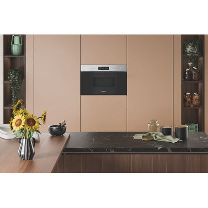 Hotpoint by Whirlpool HPMK12CXUK Built In Microwave with Grill 22 Liters BUILT IN INTEGRATED