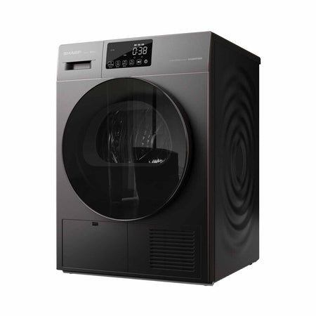 Sharp 220 Volt Heat Pump Dryer 9kg Inverter Dark Grey 220V 50Hz model KDHT9JPG220v