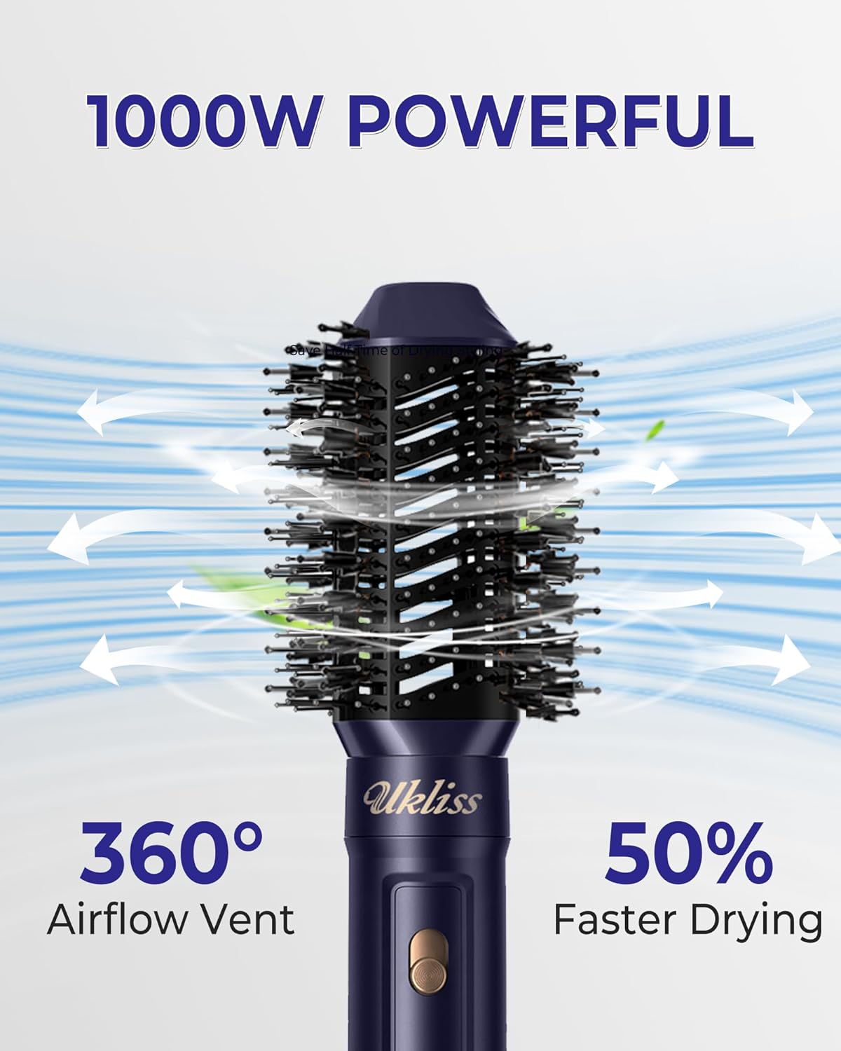 Airstyler with Automatic Hair Curler, Hair Straightener, Thermal Brush, Hot Airbrush complete styler kit model WK622W - 220v volt electronics