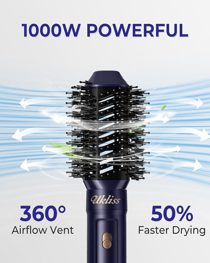 Airstyler with Automatic Hair Curler, Hair Straightener, Thermal Brush, Hot Airbrush complete styler kit model WK622W - 220v volt electronics