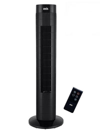Ansio 30" Black Oscillating Tower Fan with Remote Control 220 - 240 Volts - 220 - Electronics