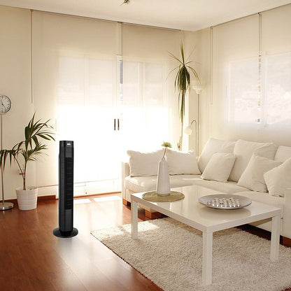 Ansio 30" Black Oscillating Tower Fan with Remote Control 220 - 240 Volts - 220 - Electronics