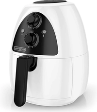 Black and Decker 220 volt air fryer HF100WDCL 2 liter Air Fryer White color 220v 240 volt 50 hz - 220 - Electronics