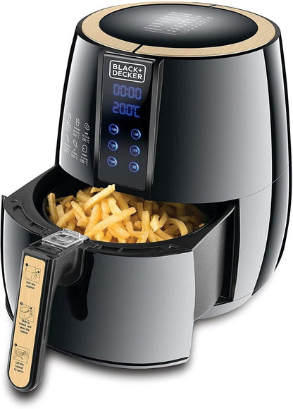 Black and Decker 220 volt Digital Air Fryer AF400 - B5 4 Liter Air Fryer 220V 240 Volts 50 hz - 220 - Electronics