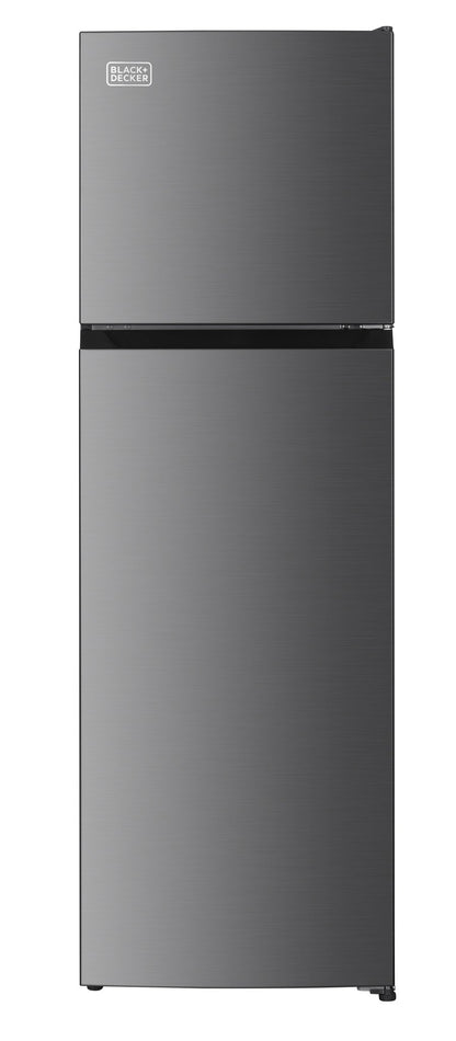 Black and Decker 220v Top Mount refrigerator Double Door 220 volt Fridge 250L with Freezer (BXRFS2D197A220v) - 220v volt electronics