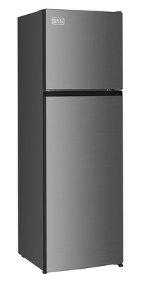 Black and Decker 220v Top Mount refrigerator Double Door 220 volt Fridge 250L with Freezer (BXRFS2D197A220v) - 220v volt electronics