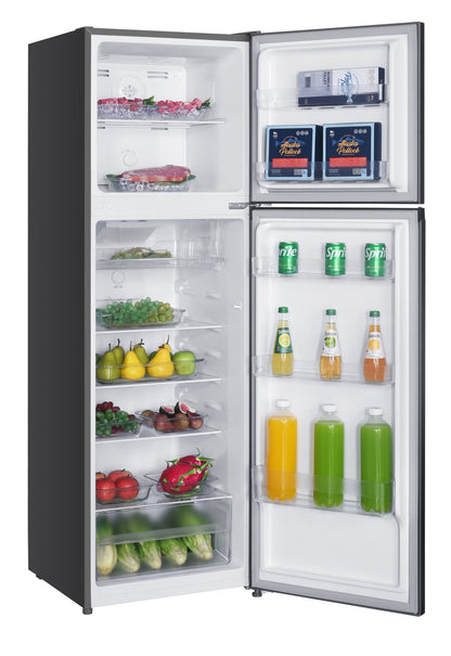 Black and Decker 220v Top Mount refrigerator Double Door 220 volt Fridge 250L with Freezer (BXRFS2D197A220v) - 220v volt electronics