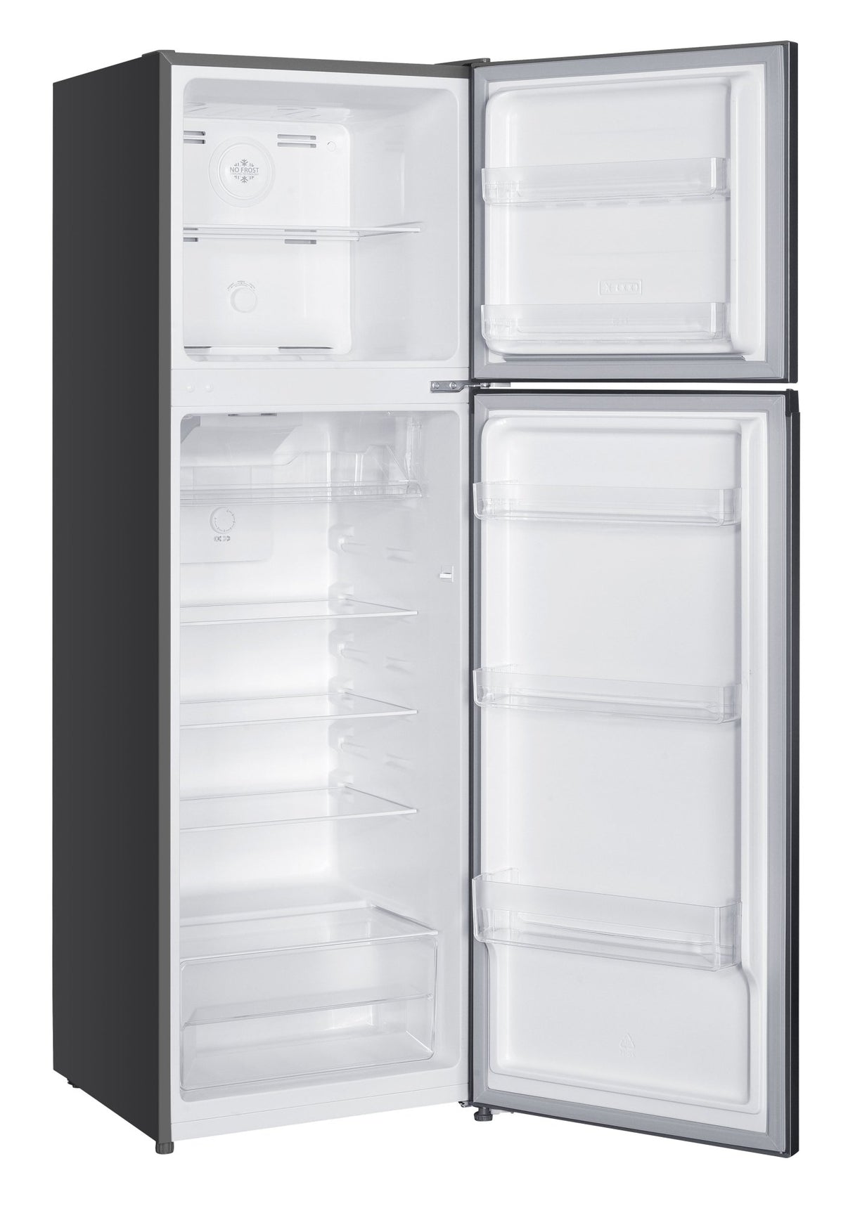 Black and Decker 220v Top Mount refrigerator Double Door 220 volt Fridge 250L with Freezer (BXRFS2D197A220v) - 220v volt electronics