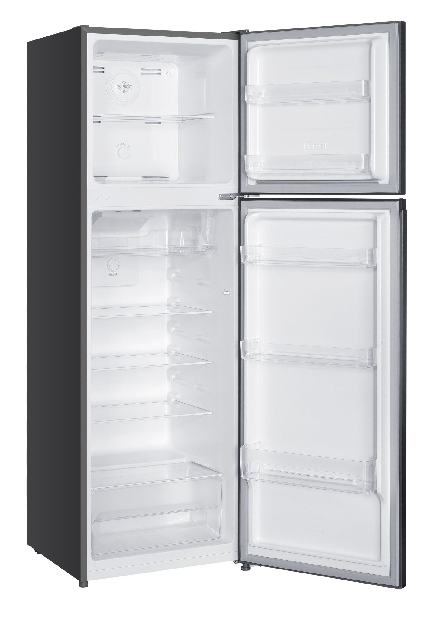 Black and Decker 220v Top Mount refrigerator Double Door 220 volt Fridge 250L with Freezer (BXRFS2D197A220v) - 220v volt electronics
