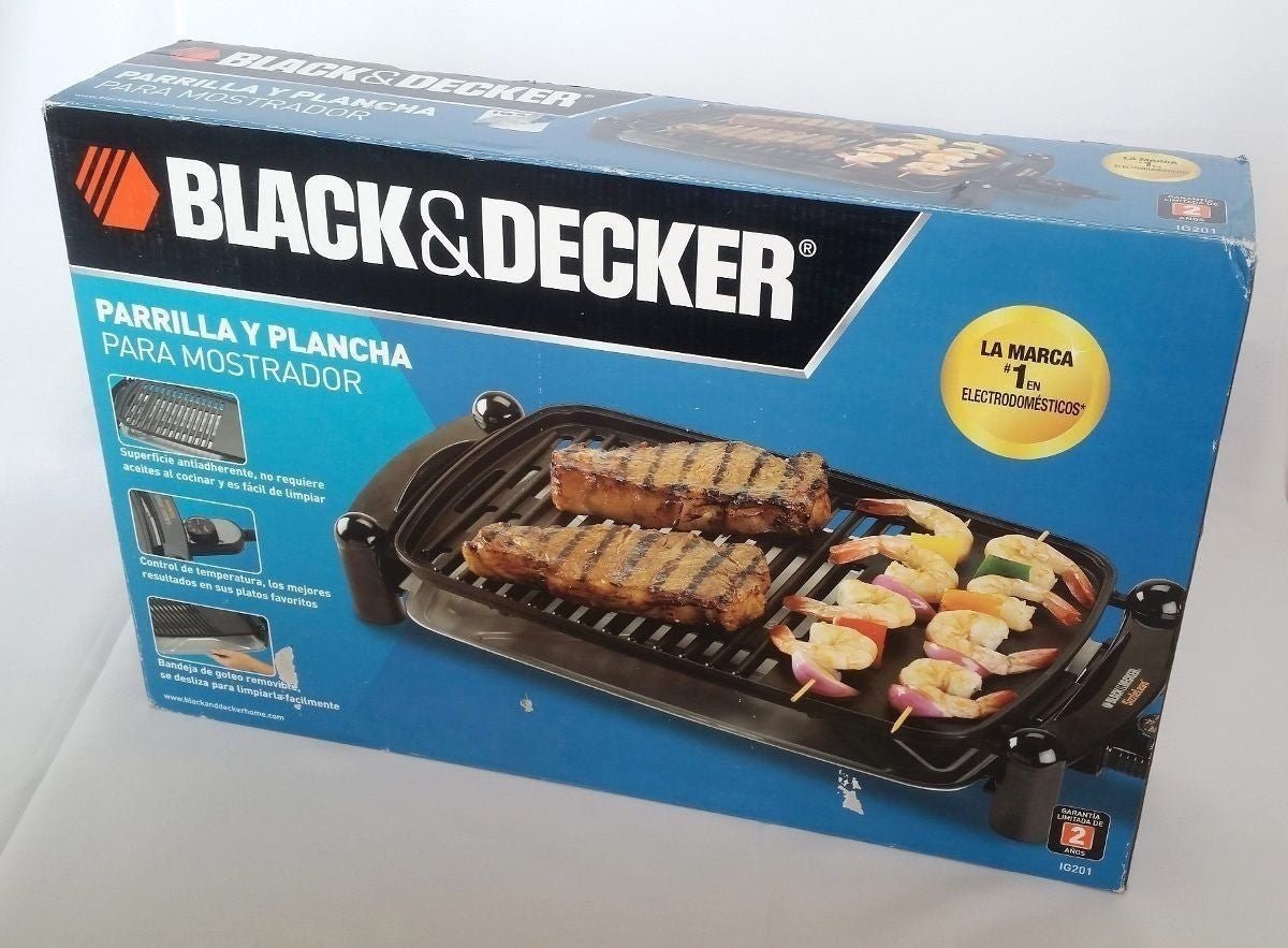 Black And Decker IG201 220V Electric Indoor Grill Griddle For 220-240