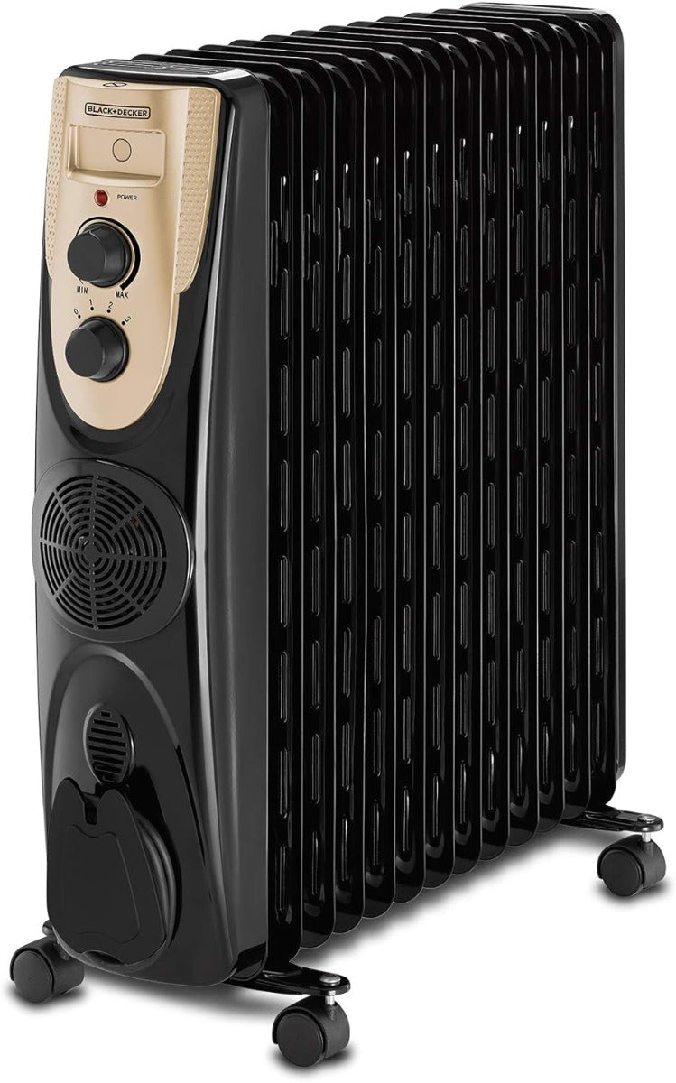 Black & Decker 13 Fin Radiator Heater OR013FG - B5 2500 Watts Oil Radiator Heater 13 Fin 220v 240 volts 50 hz - 220 - Electronics