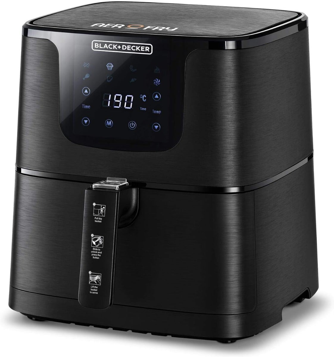 Black & Decker 220 volt 7.5 Liter air fryer oven AF700 - B5 Digital Air Fryer 220v 240 volt 50 hz - 220 - Electronics