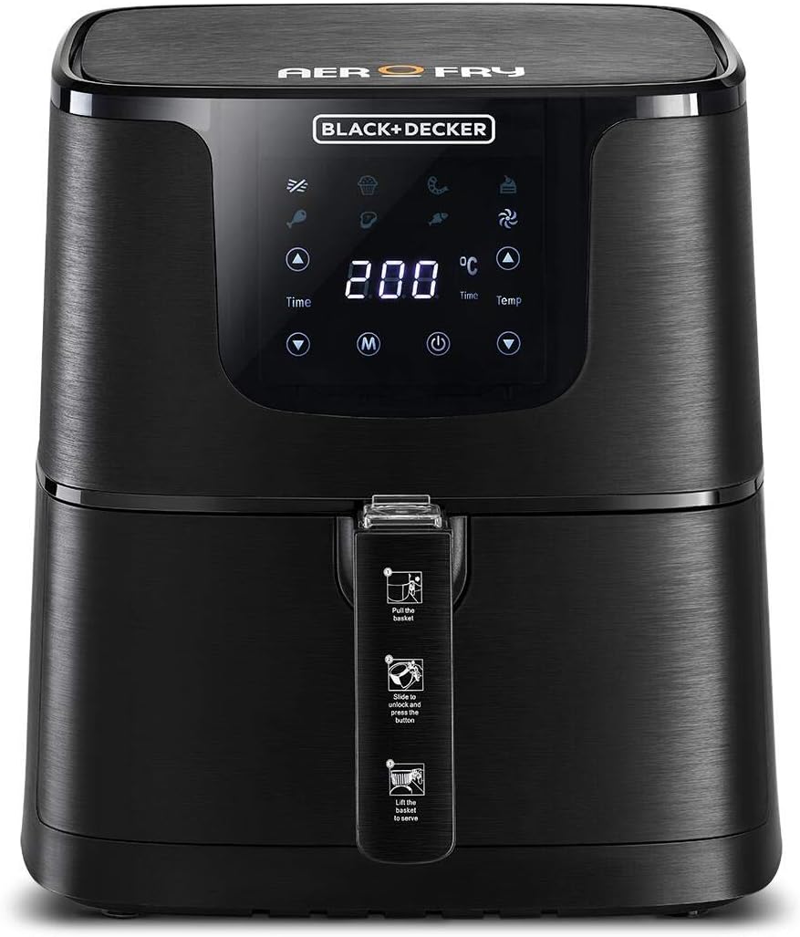 Black & Decker 220 volt 7.5 Liter air fryer oven AF700 - B5 Digital Air Fryer 220v 240 volt 50 hz - 220 - Electronics