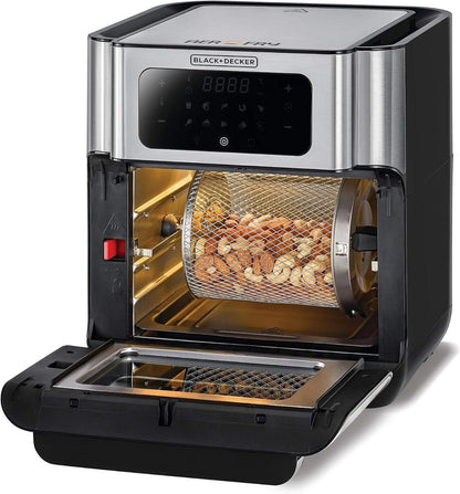 Black & Decker 220 volt air fryer oven 12 liter Digital Air Fryer 1500 watts AOF100220v - 220 - Electronics