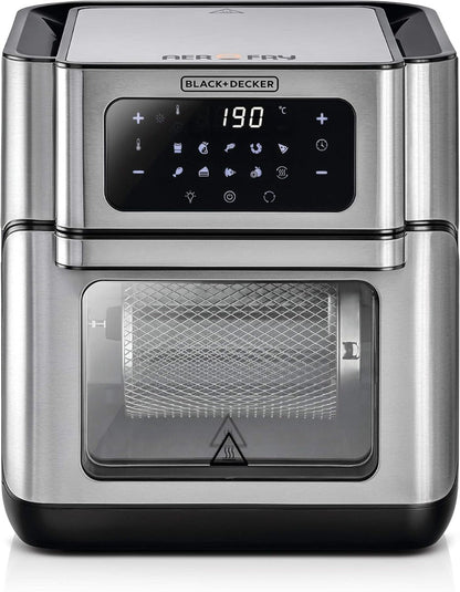Black & Decker 220 volt air fryer oven 12 liter Digital Air Fryer 1500 watts AOF100220v - 220 - Electronics
