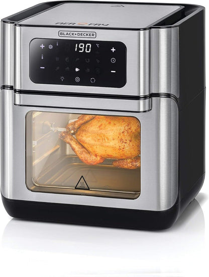 Black & Decker 220 volt air fryer oven 12 liter Digital Air Fryer 1500 watts AOF100220v - 220 - Electronics