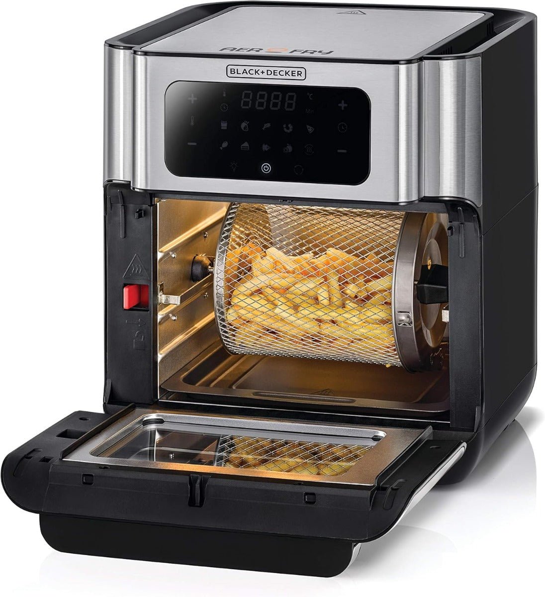 Black & Decker 220 volt air fryer oven 12 liter Digital Air Fryer 1500 watts AOF100220v - 220 - Electronics
