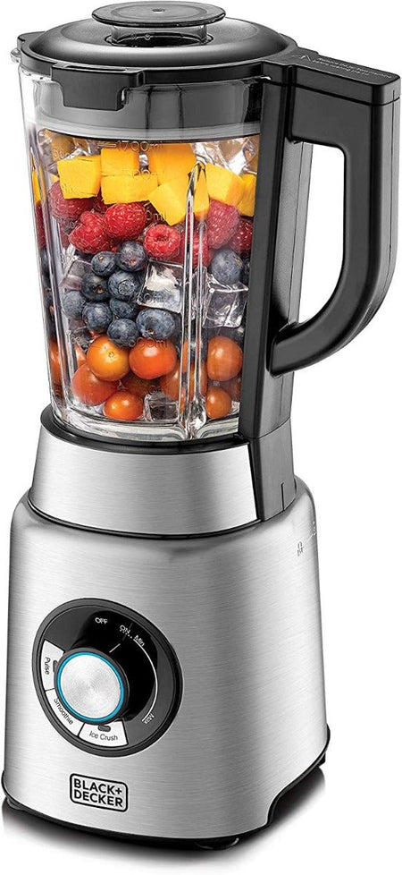 Black & Decker 220 volt blender PB120 High power 1200 Watts Premium Blender with Glass Jar 220v 240 volts 50 hz - 220 - Electronics