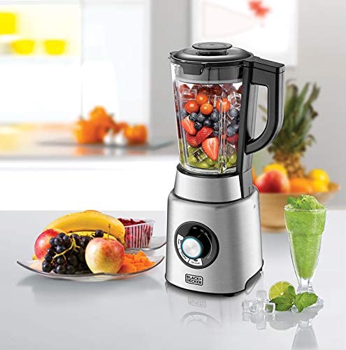 Black & Decker 220 volt blender PB120 High power 1200 Watts Premium Blender with Glass Jar 220v 240 volts 50 hz - 220 - Electronics