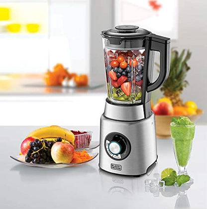 Black & Decker 220 volt blender PB120 High power 1200 Watts Premium Blender with Glass Jar 220v 240 volts 50 hz - 220 - Electronics