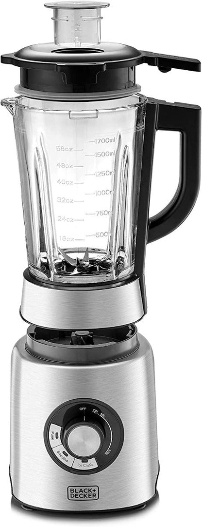 Black & Decker 220 volt blender PB120 High power 1200 Watts Premium Blender with Glass Jar 220v 240 volts 50 hz - 220 - Electronics