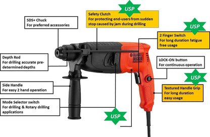 Black & Decker 220 volt Hammer Drill BDHR202K - B5 220v 240 volts 50 hz - 220 - Electronics
